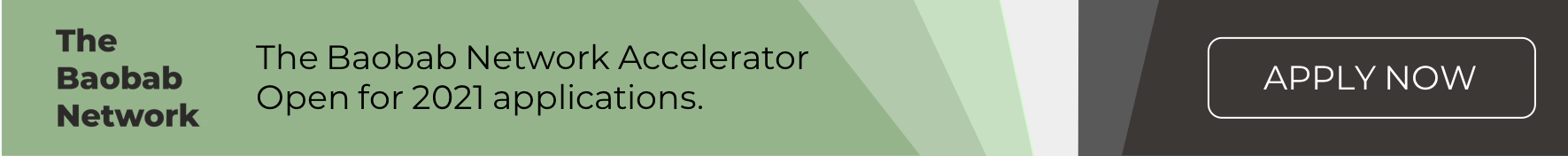 The Baobab Network Accelerator Applications Banner