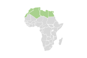 regional map of north african countries
